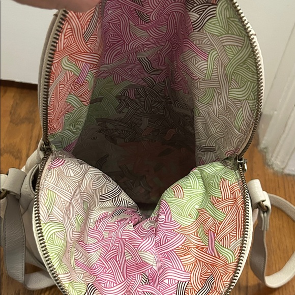 The Sak Deena Flap Elegant Cream Leather Crossbody - Picture 7 of 16